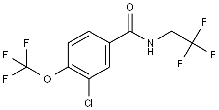 Benzamide, 3-chloro-N-(2,2,2-trifluoroethyl)-4-(trifluoromethoxy)- 结构式