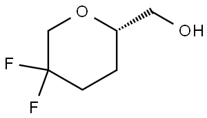 (S)-(5,5-difluorotetrahydro-2H-pyran-2-yl)methanol,2954725-97-2,结构式