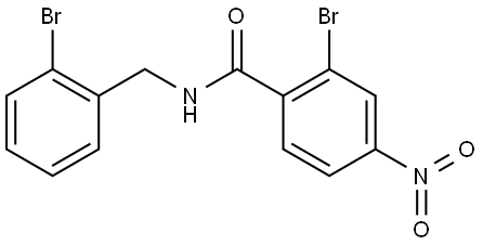 2-bromo-N-(2-bromobenzyl)-4-nitrobenzamide Structure