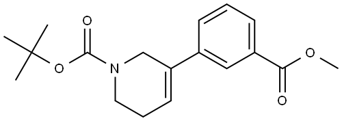 tert-butyl 5-(3-methoxycarbonylphenyl)-3,6-dihydro-2H-pyridine-1-carboxylate 结构式