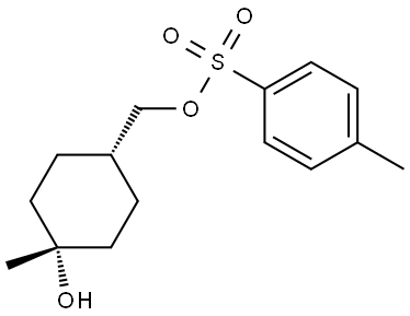 ((1s,4s)-4-Hydroxy-4-methylcyclohexyl)methyl 4-methylbenzenesulfonate Struktur