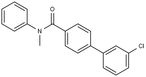 1,1'-Biphenyl]-4-carboxamide, 3'-chloro-N-methyl-N-phenyl- Structure