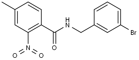 N-(3-bromobenzyl)-4-methyl-2-nitrobenzamide Structure