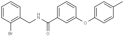 Benzamide, N-[(2-bromophenyl)methyl]-3-(4-methylphenoxy)- 结构式