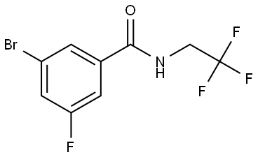 Benzamide, 3-bromo-5-fluoro-N-(2,2,2-trifluoroethyl)- Structure