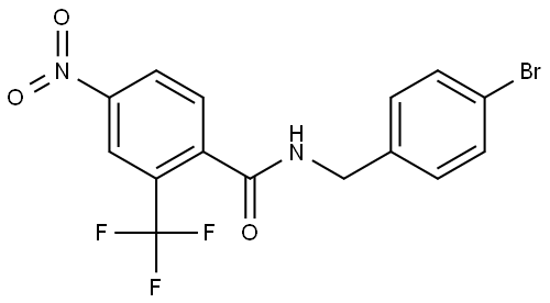 N-(4-bromobenzyl)-4-nitro-2-(trifluoromethyl)benzamide Structure