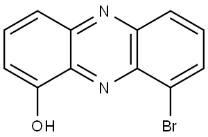 1-Phenazinol, 9-bromo- 结构式
