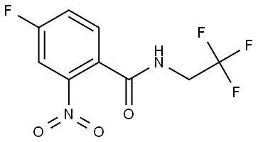 4-fluoro-2-nitro-N-(2,2,2-trifluoroethyl)benzamide Struktur