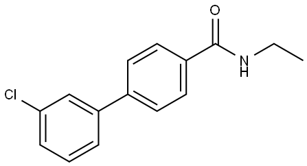 1,1'-Biphenyl]-4-carboxamide, 3'-chloro-N-ethyl-,2961402-79-7,结构式