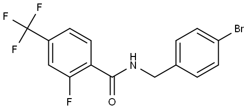 Benzamide, N-[(4-bromophenyl)methyl]-2-fluoro-4-(trifluoromethyl)- 结构式