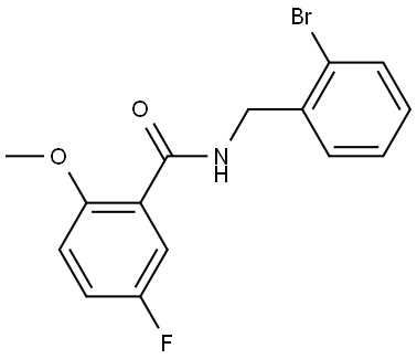 Benzamide, N-[(2-bromophenyl)methyl]-5-fluoro-2-methoxy- Structure