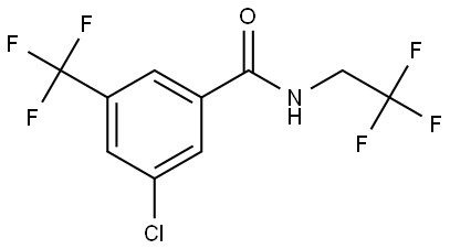 Benzamide, 3-chloro-N-(2,2,2-trifluoroethyl)-5-(trifluoromethyl)- Structure