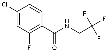 Benzamide, 4-chloro-2-fluoro-N-(2,2,2-trifluoroethyl)- Structure