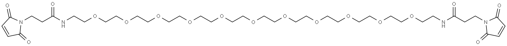 双马来酰亚胺-酰胺-十一聚乙二醇, 2962831-02-1, 结构式