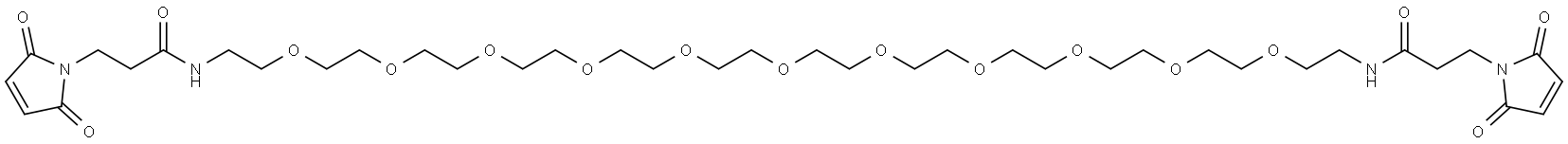 Bis-Mal-amido-PEG11 Structure