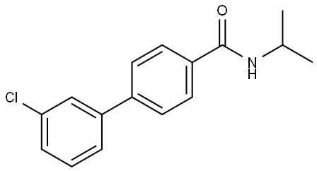 1,1'-Biphenyl]-4-carboxamide, 3'-chloro-N-(1-methylethyl)-,2963341-08-2,结构式