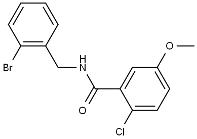 Benzamide, N-[(2-bromophenyl)methyl]-2-chloro-5-methoxy- Structure