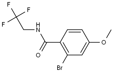 Benzamide, 2-bromo-4-methoxy-N-(2,2,2-trifluoroethyl)- Structure