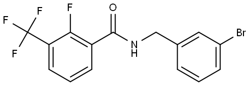 Benzamide, N-[(3-bromophenyl)methyl]-2-fluoro-3-(trifluoromethyl)- 结构式