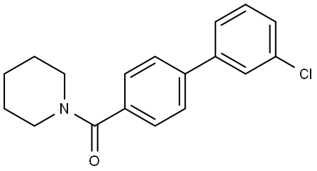 Methanone, (3'-chloro[1,1'-biphenyl]-4-yl)-1-piperidinyl-,2964631-11-4,结构式