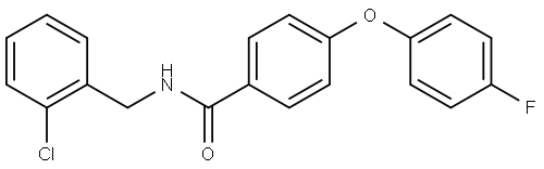 Benzamide, N-[(2-chlorophenyl)methyl]-4-(4-fluorophenoxy)- 结构式