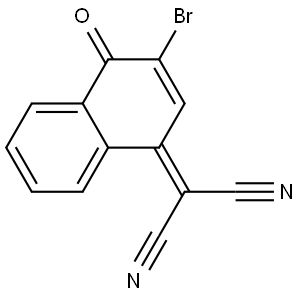 2-(3-溴-4-氧代萘-1(4H)-亚基)丙二腈,2965329-32-0,结构式