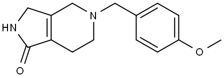 1H-Pyrrolo[3,4-c]pyridin-1-one, 2,3,4,5,6,7-hexahydro-5-[(4-methoxyphenyl)methyl]- Structure