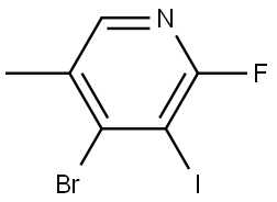 4-bromo-2-fluoro-3-iodo-5-methylpyridine 结构式