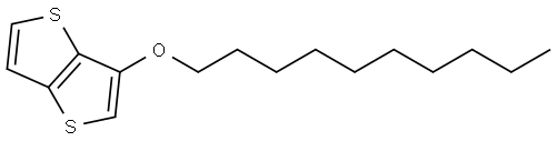 Thieno[3,2-b]thiophene, 3-(decyloxy)- Structure