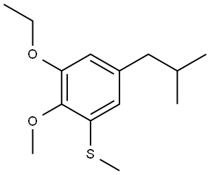 (3-ethoxy-5-isobutyl-2-methoxyphenyl)(methyl)sulfane,2969219-05-2,结构式