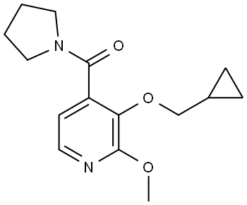 (3-(cyclopropylmethoxy)-2-methoxypyridin-4-yl)(pyrrolidin-1-yl)methanone Structure