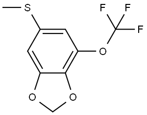 6-(methylthio)-4-(trifluoromethoxy)benzo[d][1,3]dioxole Structure