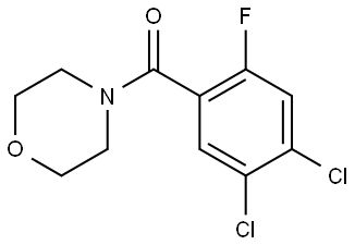 (4,5-dichloro-2-fluorophenyl)(morpholino)methanone Structure