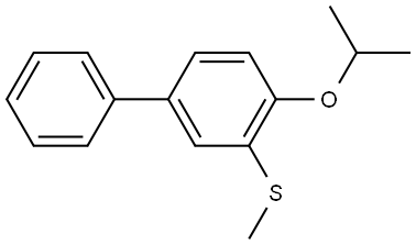 (4-Isopropoxy-[1,1'-biphenyl]-3-yl)(methyl)sulfane 化学構造式