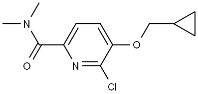 6-chloro-5-(cyclopropylmethoxy)-N,N-dimethylpicolinamide,2969448-75-5,结构式