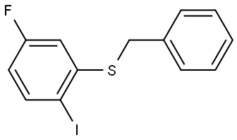 benzyl(5-fluoro-2-iodophenyl)sulfane Structure