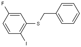 benzyl(5-fluoro-2-iodophenyl)sulfane Struktur