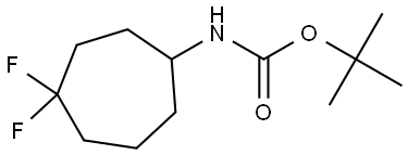 tert-butyl (4,4-difluorocycloheptyl)carbamate Structure