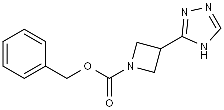 benzyl 3-(4H-1,2,4-triazol-3-yl)azetidine-1-carboxylate 结构式