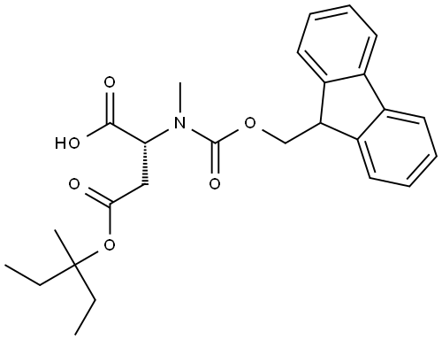 Fmoc-N-Me-D-Asp(OMpe)-OH Structure