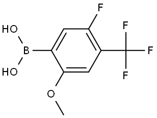 (5-fluoro-2-methoxy-4-(trifluoromethyl)phenyl)boronic acid Structure