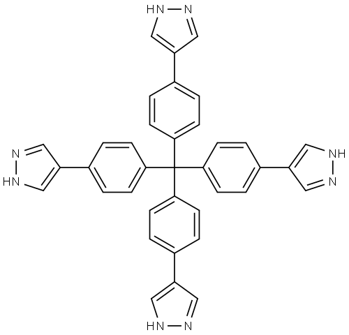 TETRAKIS(4-(1H-PYRAZOL-4-YL)PHENYL)METHANE,2982868-26-6,结构式