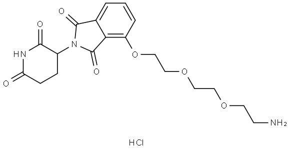 Thalidomide-PEG3-NH2 hydrochloride Structure
