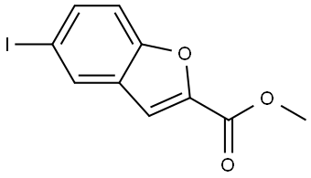 methyl 5-iodobenzofuran-2-carboxylate Structure