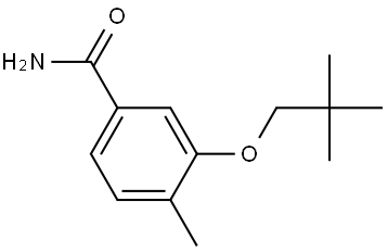 Benzamide, 3-(2,2-dimethylpropoxy)-4-methyl- Struktur