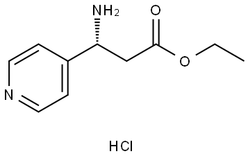 ethyl (R)-3-amino-3-(pyridin-4-yl)propanoate hydrochloride Structure