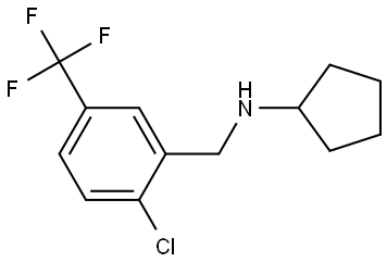 N-(2-chloro-5-(trifluoromethyl)benzyl)cyclopentanamine Structure