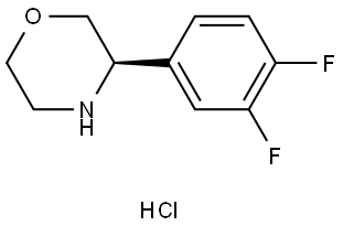 (R)-3-(3,4-difluorophenyl)morpholine hydrochloride,2990316-65-7,结构式