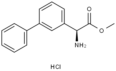 methyl (S)-2-([1,1'-biphenyl]-3-yl)-2-aminoacetate  hydrochloride Structure