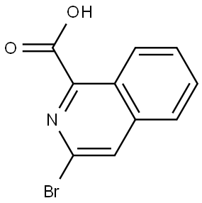 3-溴异喹啉-1-羧酸 结构式